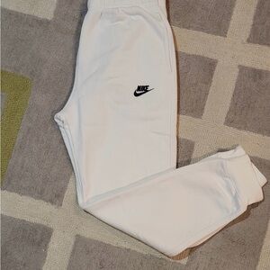 Nike Kids White Sweatpants